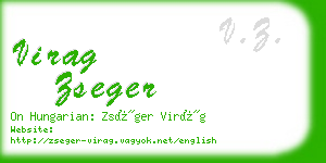 virag zseger business card
